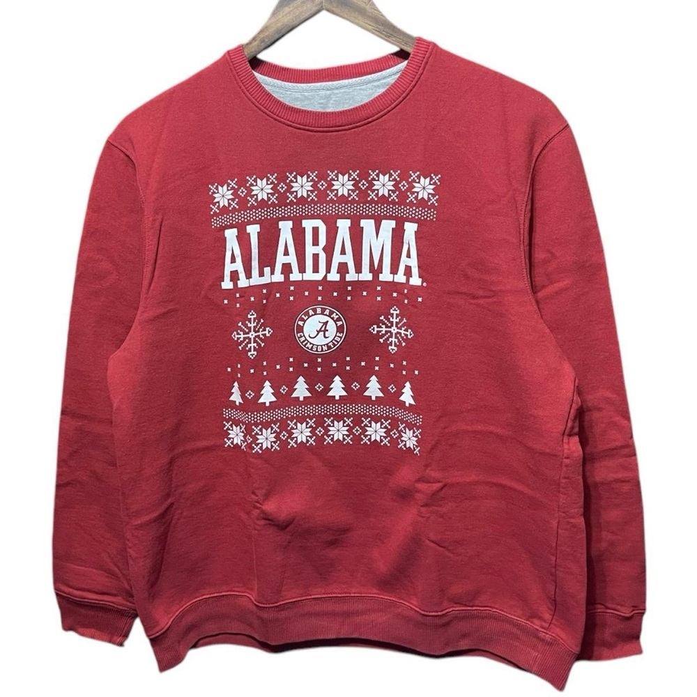university of Alabama Crimson Tide college sports festive Christmas sweatshirt